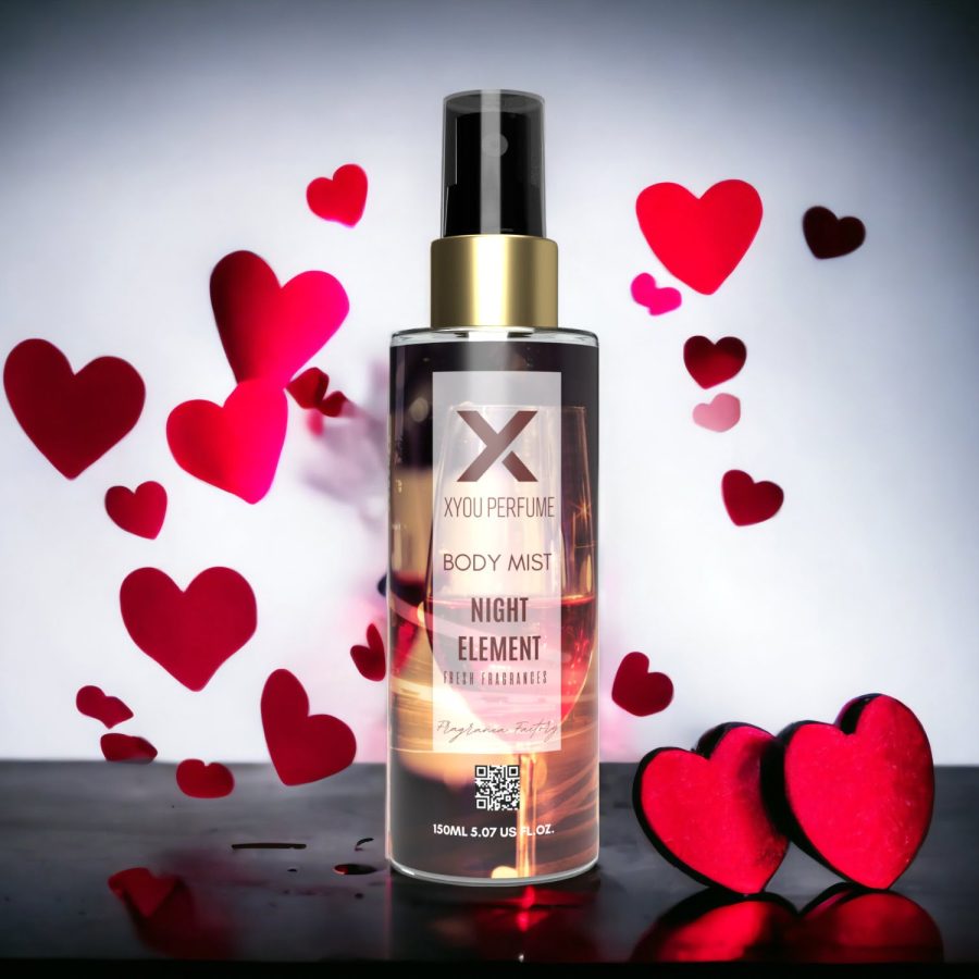 Night Element 150ml Women and Men Body Mist X You Perfume